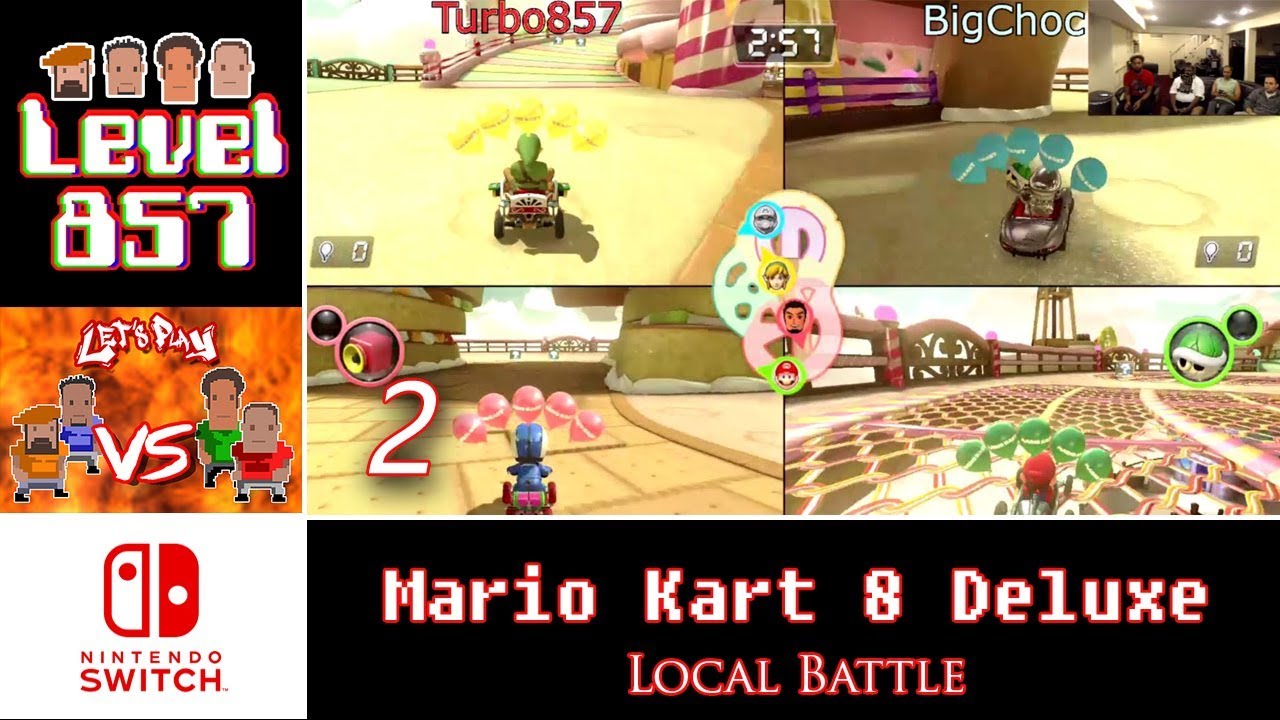 Let’s Play Versus: Mario Kart 8 Deluxe | 4-Players | Nintendo Switch | Local Battle #2
