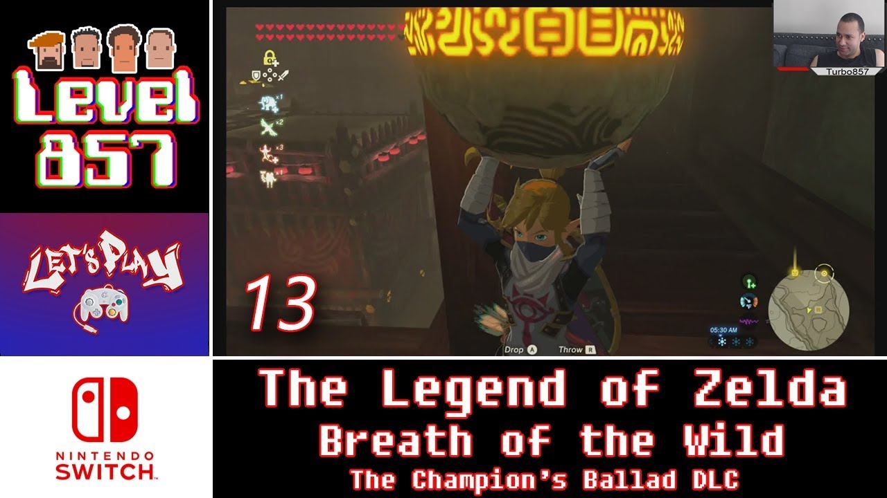 Let’s Play: Zelda Breath of The Wild with Turbo857 | Nintendo Switch | The Champion’s Ballad DLC #13