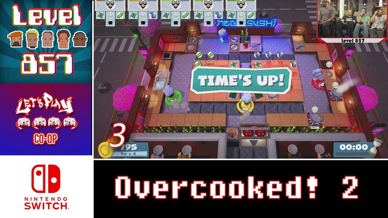 Let’s Play Co-op: Overcooked! 2 | 4-Player Gameplay | Nintendo Switch | Part 3