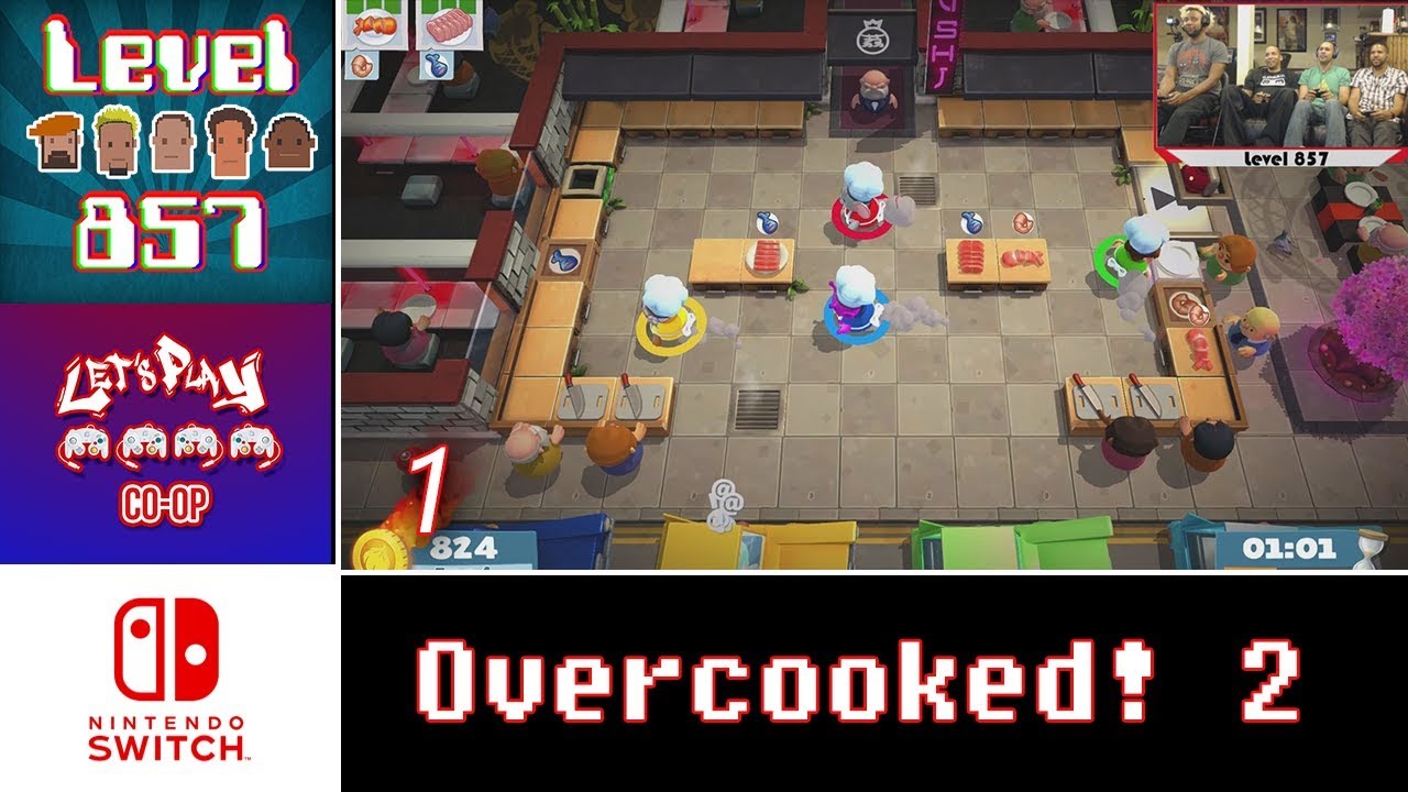 Let’s Play Co-op: Overcooked! 2 | 4-Player Gameplay | Nintendo Switch | Part 1