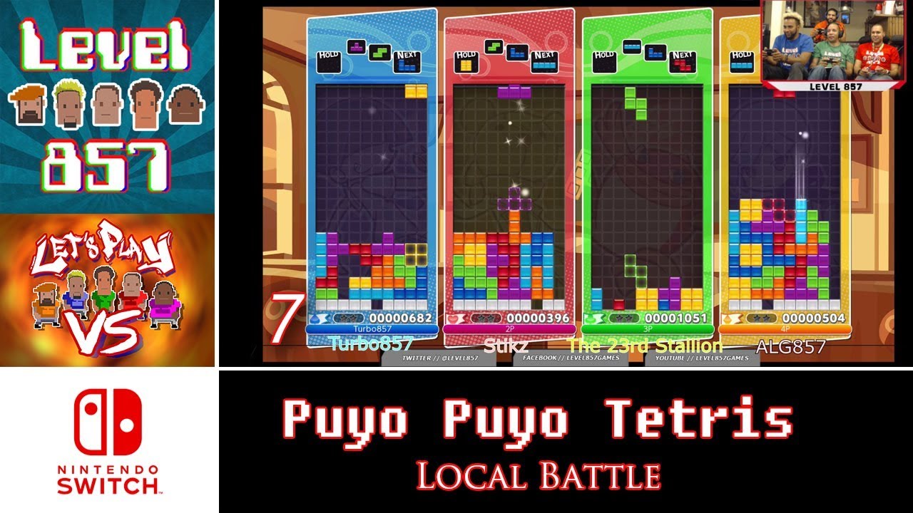 Let’s Play Versus: Puyo Puyo Tetris | 4 Players | Nintendo Switch | Local Battle #7