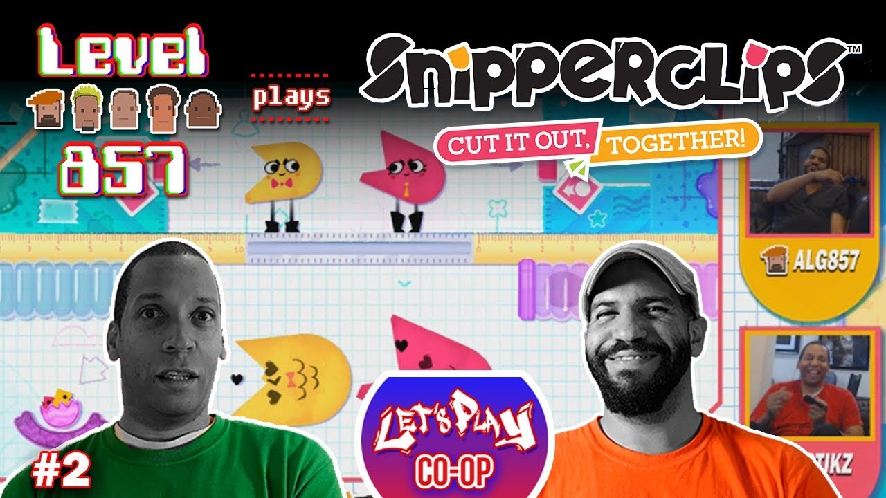 Let’s Play Co-op: Snipperclips – Cut It Out, Together! | 2 Players | Nintendo Switch | Noisy Notebook Walkthrough | Part 2